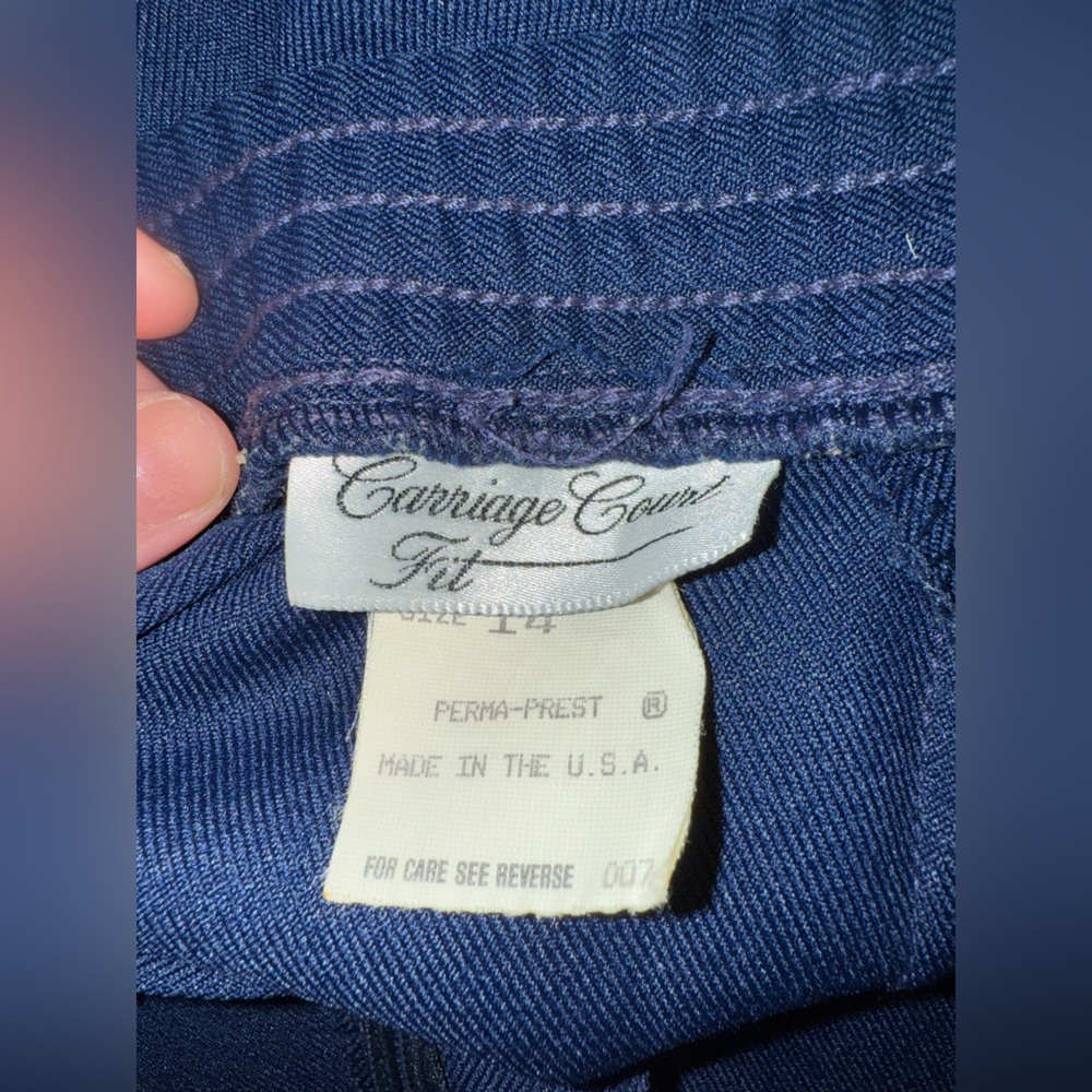 Carriage court women’s pant size 14 blue in excellent condition - Picture 13 of 14